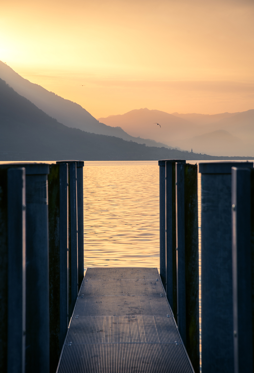 Sunset lake